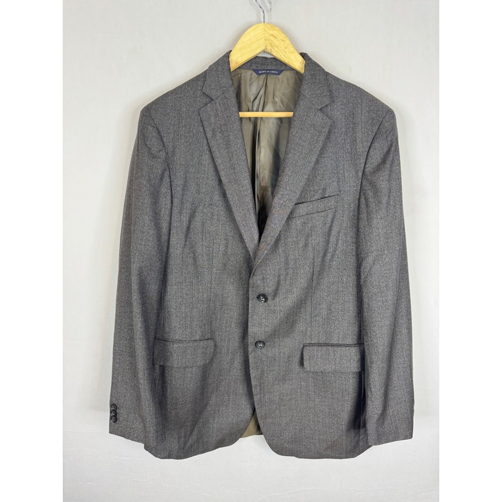 Banana Republic Mens 40R Modern Fit Grey Wool Blazer Jacket 762151-00-1